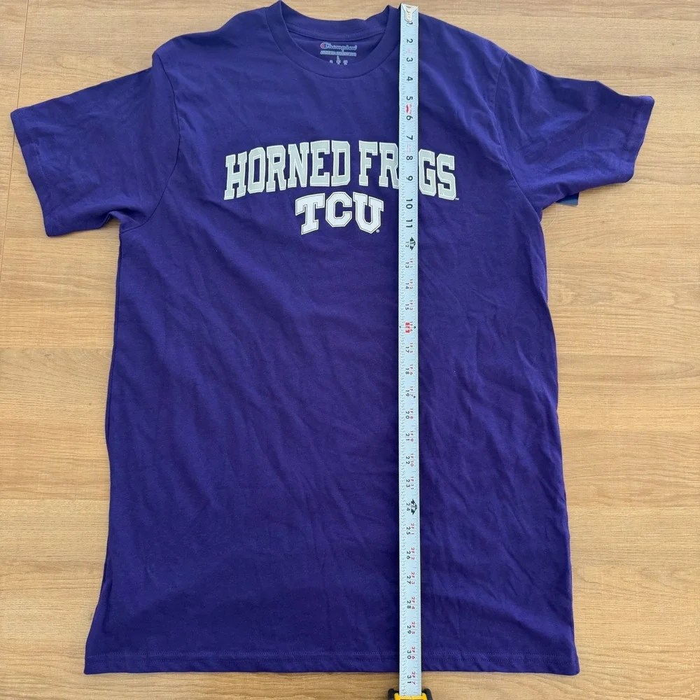 Champion TCU Horned Frogs Purple T-Shirt Mens Large NCAA College AH6421 NEW - Picture 6 of 9
